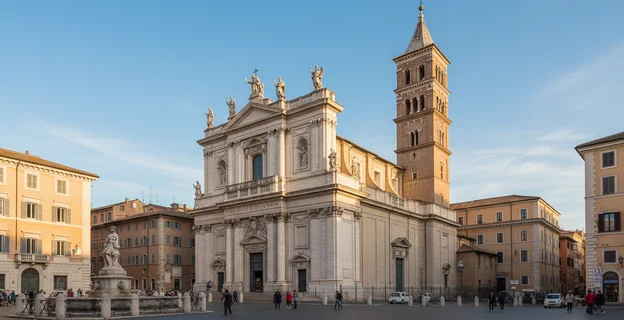 Intérieur d’une église catholique historique à Rome