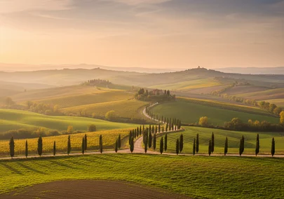 Paysage de collines toscanes